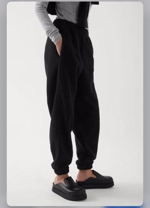 Плюшевые teddy джоггеры h&m s/m