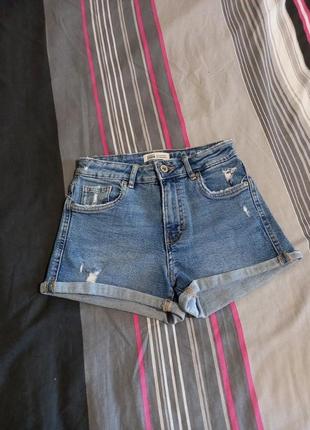 Джинсовые шорты zara