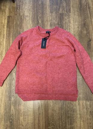 Кофта desires(дения) р. м теплая шерстяная мохер шерсть свитер джемпер кирпичная