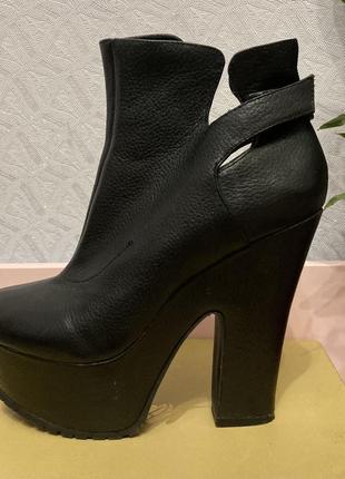 Ботинки ботильоны ,платформа,ugly shoes