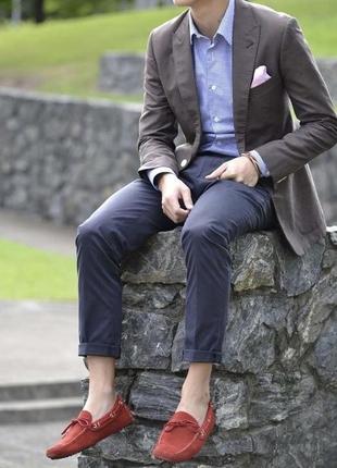 Мокасины мужские кожа