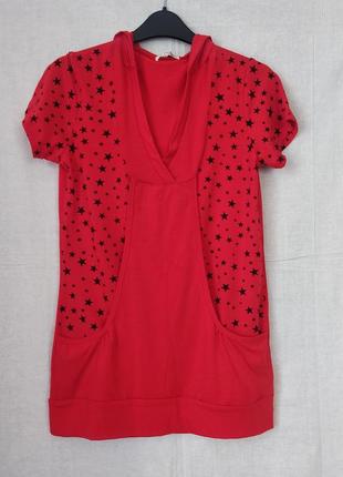 Туника трикотажная с капюшоном раз. 42-44