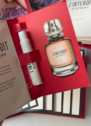 Парфуми пробник givenchy button-up l’interdit eau de parfum 1 мл