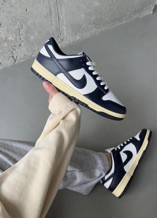 Кроссовки nike dunk low vintage navy р.36-45