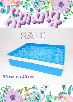 Органайзер блакитний для зберігання спідньої білизни