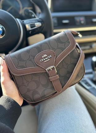 Сумка coach коричнева