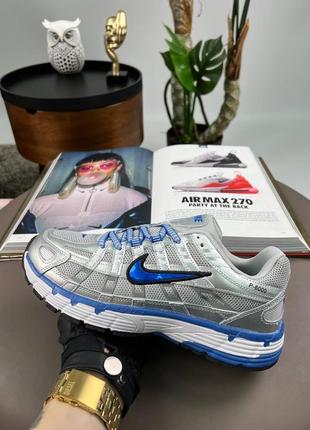 Мужские кроссовки nike p-6000 m silver blue