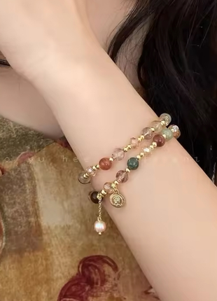 Двойной браслет чокер 2 в 1 комбинированный