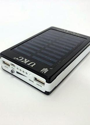 Умб Power bank hoco 50000 mah мобільне зарядне з сонячною панеллю та лампою, power bank charger батарея