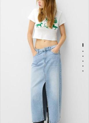 Юбка джинсова bershka 34р хs