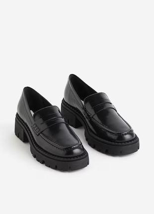 Лофери шкіряні h&m розмір 38