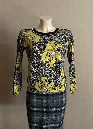 Вовняний джемпер в квіти  twin set