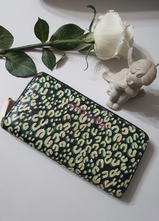 Гаманець louis vuitton vernis leopard zippy з тисненням