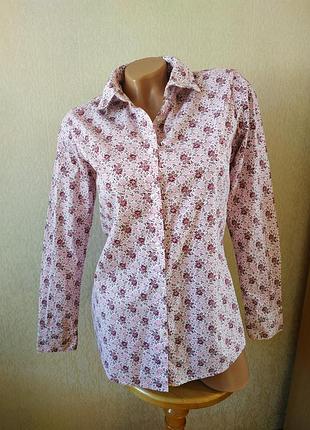 Рубашка в цветы/хлопок
