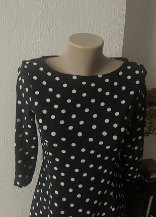 Короткое платье в горох от zara s2 фото