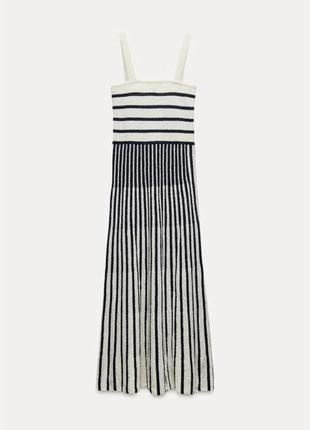 Платье миди на широких бретельках zara2 фото