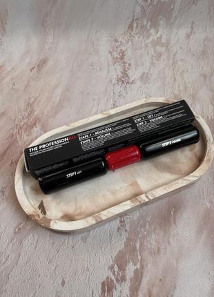 Двусторонняя тушь для ресниц make up for ever the professionall 24hr double-ended lifting & volumizing mascara 2x8ml.