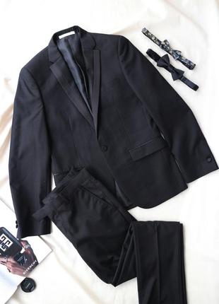 Базовый брендовый черный костюм от moss london + подарок