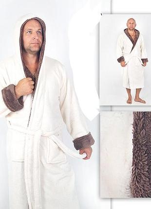 Чоловічий халат довгий халат з капюшоном туреччина чоловічий халат3 фото