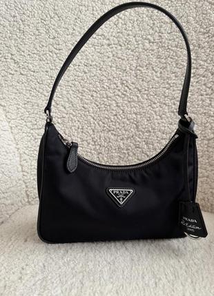 Сумка ljr prada black white
