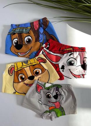 Трусики боксеры щенячий патруль paw patrol,набор 4 шт, хлопок. 
цена за набор 4 шт