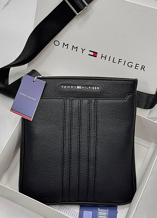 Мужская сумка tommy hilfiger черная борсетка
