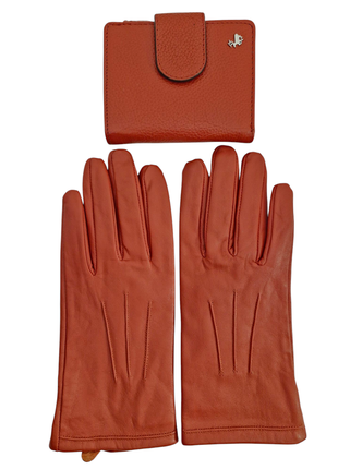 Кожаные перчатки на утеплителе marks&spenser