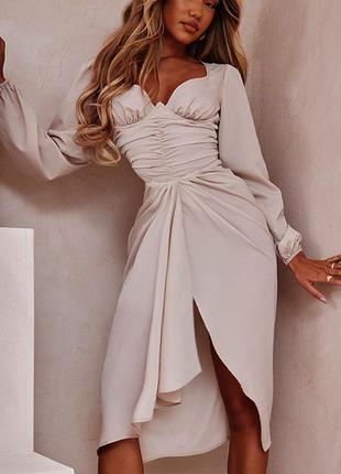 Розпродаж сукня prettylittlething міді драпірування