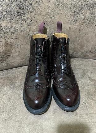 Кожаные ботинки сапоги мартенсы оксфорды dr.martens 41р