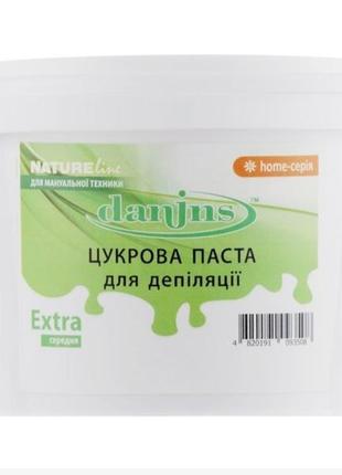 Цукрова паста мануальна (домашня депіляція) екстра danins, 500 г