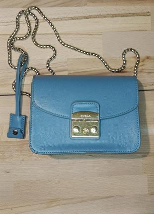 Сумка кросс-боди через плечо женская из натуральной кожи furla
