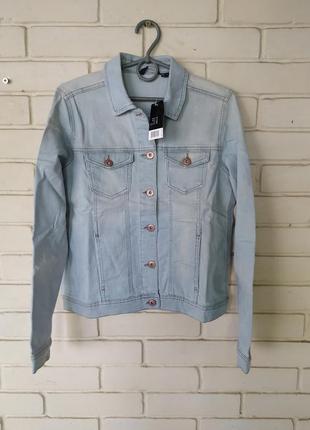 Джинсовый пиджак размер 12/38