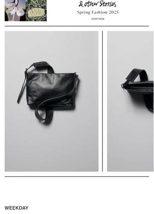 Weekday | кожаная crossbody сумка