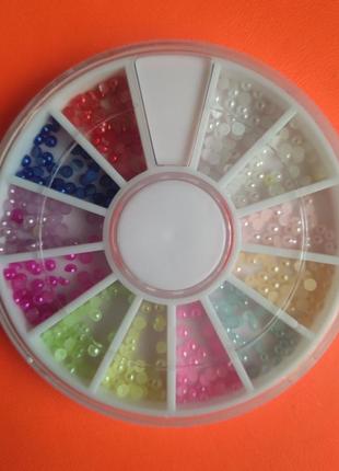 Полу жемчужины для дизайна ногтей