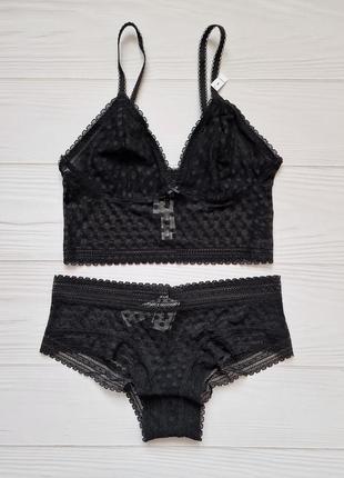 Кружевной комплект белья victoria's secret pink оригинал