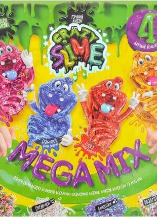 Набор для творчества литурин "crazy slime" 4в1 укр slm-03-01u