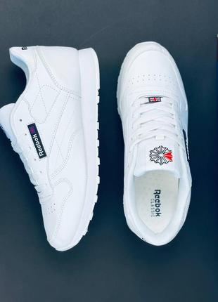 Мужское кроссовки reebok белое кожаное демисезонное кроссовки рыбок мужские белые кроссовки рыбок