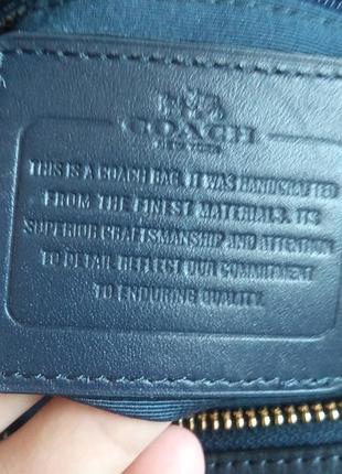 Кожаная сумка coach оригинал 4