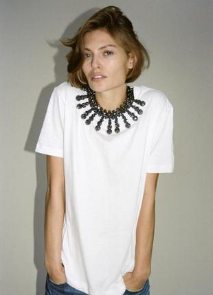 Zara біла футболка