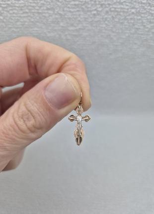 Золотй хрестик православний, хрест золото 585