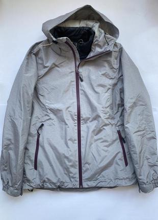 Жіноча куртка вітровка сіра 3 в 1 гірськолижна куртка вітровка crivit