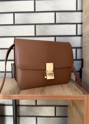 Сумка box з натуральної шкіри amica