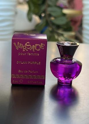 Оригинальный миниатюрный парфюм парфюм парфюмированная вода versace pour femme dylan purple