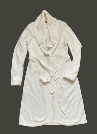 Кардиган в молочном цвете, от, размер s, замеры на фото