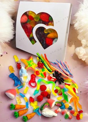 Подарочный мармеладный бокс, сладкий набор желейных конфет 300гр