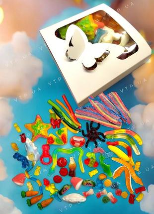 Подарочный мармеладный бокс, сладкий набор желейных конфет 300гр