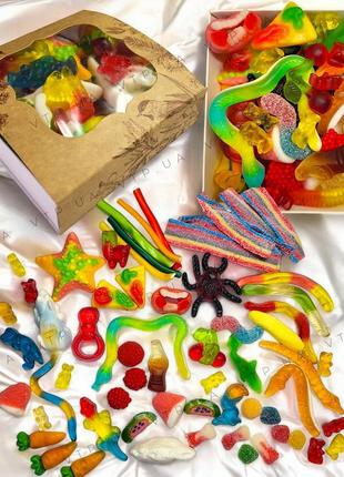 Подарочный мармеладный бокс, сладкий набор желейных конфет 300гр