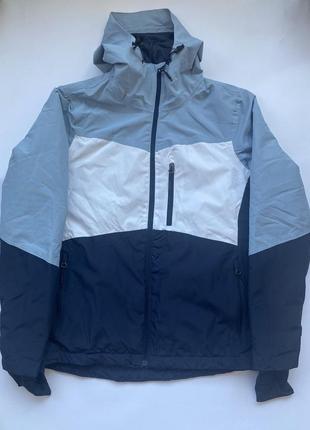 Жіноча лижна куртка crivit 3000 мембрана блакитна біла темно-синя