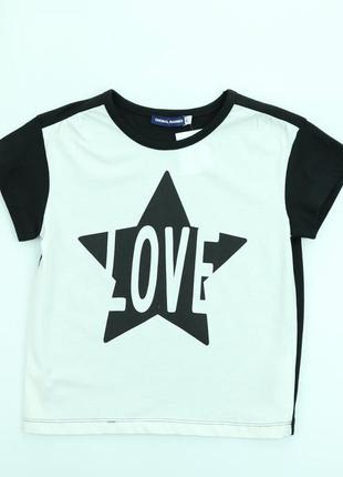 Футболка хлопковая original marines для девочки на рост 122 см