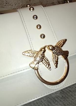 Красива сумка сумочка з декором бежева молочна пінко